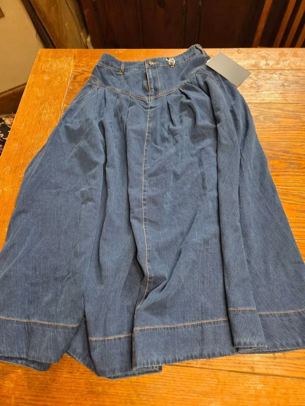 NWT Tuckernuck Denim Blue Rhodes Maxi Skirt sz 2